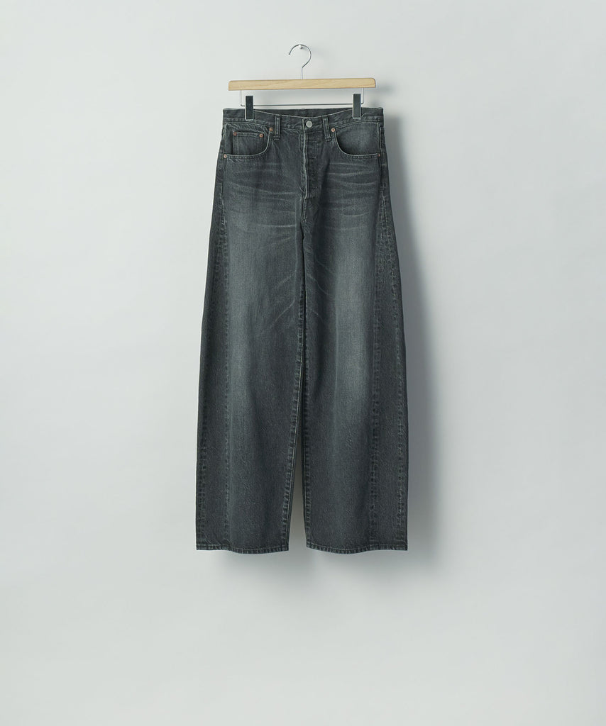 ssstein / シュタイン】DEFORMATION WIDE DENIM PANTS - BLACK | 公式