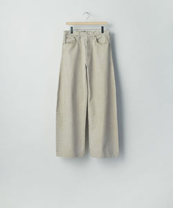 ssstein / シュタイン】DEFORMATION WIDE COLOR DENIM PANTS - BEIGE