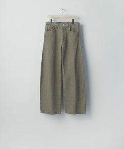 ssstein / シュタイン】DEFORMATION WIDE COLOR DENIM PANTS - KHAKI