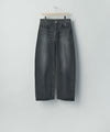 【ssstein】 ROUND DENIM PANTS - BLACK