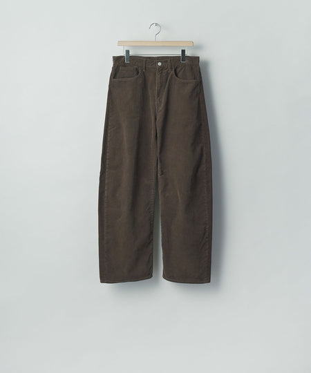【ssstein】 VINTAGE CORDUROY ROUND PANTS - BROWN
