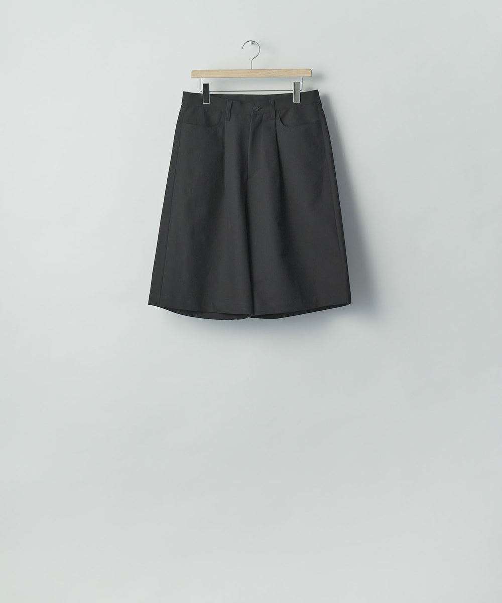 ssstein(シュタイン)のDOUBLE WEAVE COTTON SHORTS - BLACKの公式通販サイトsession福岡セレクトショップ