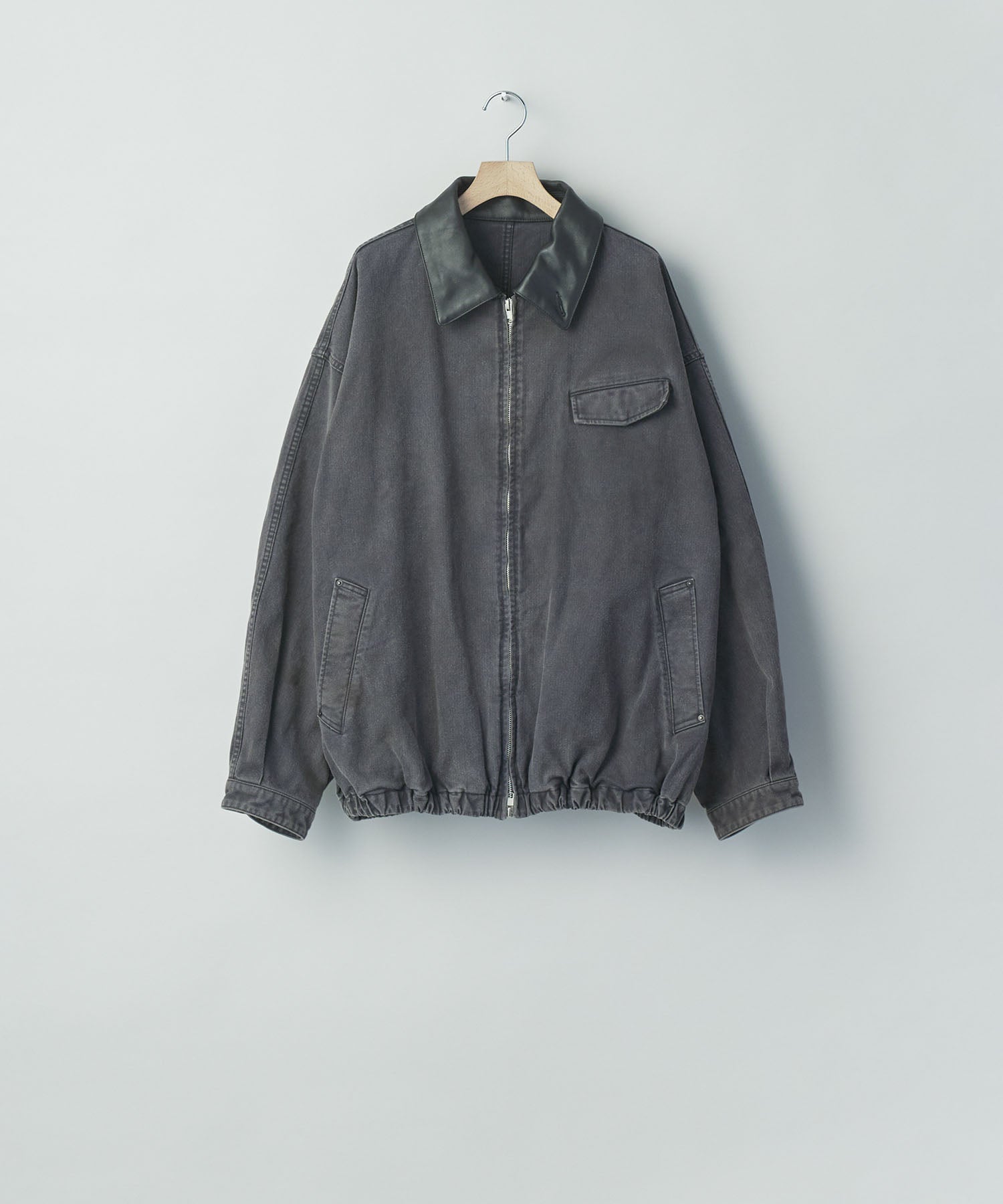 ssstein / シュタイン】SULFUR DYED OXFORD VINTAGE JACKET -BLACKI