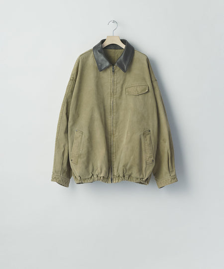 【ssstein】SULFUR DYED OXFORD VINTAGE JACKET - KHAKI
