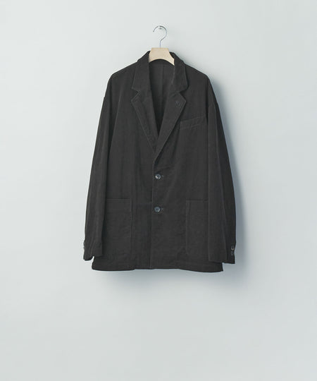 【ssstein】VINTAGE CORDUROY SINGLE BREASTED JACKET - BLACK