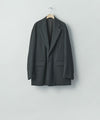 【ssstein】OVERSIZED SINGLE BREASTED LONG JACKET - BLACK