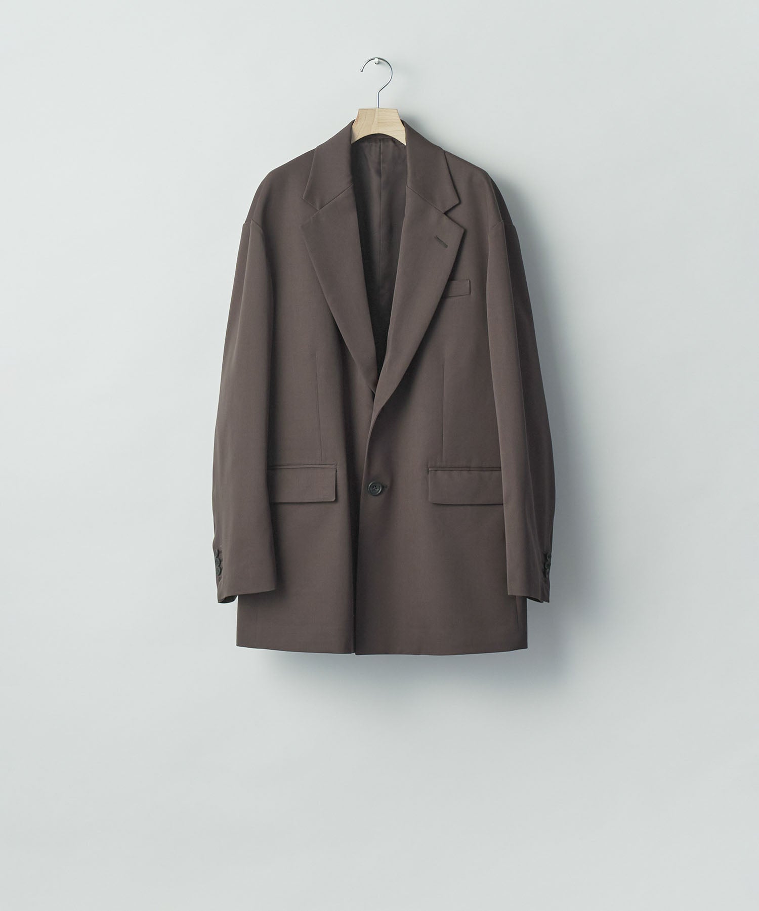 ssstein / シュタイン】OVERSIZED SINGLE BREASTED LONG JACKET - GREY