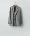 【ssstein】 EX. FINE WOOL OVERSIZED SINGLE BREASTED LONG JACKET - GREIGE