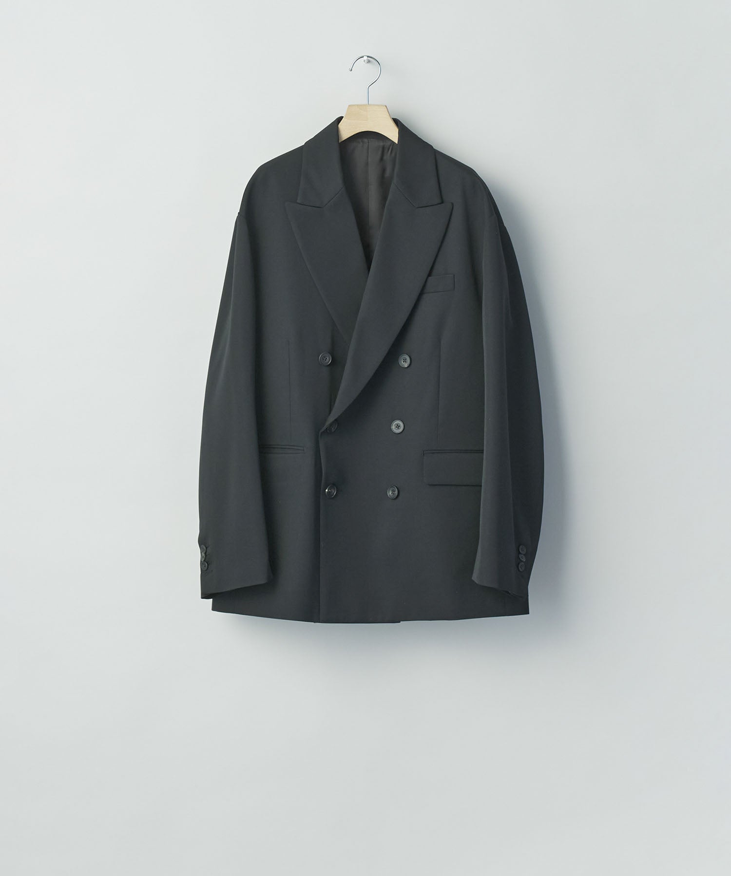 ssstein / シュタイン】OVERSIZED DOUBLE BREASTED JACKET - BLACK