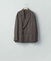【ssstein】 OVERSIZED DOUBLE BREASTED JACKET - GREY KHAKI