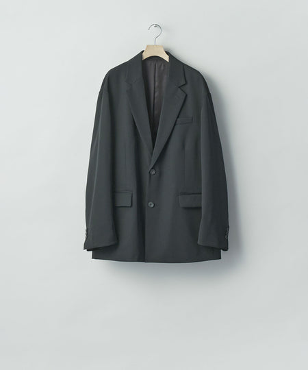 【ssstein】 OVERSIZED SINGLE BREASTED JACKET - BLACK