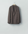 【ssstein】 OVERSIZED SINGLE BREASTED JACKET - GREY KHAKI