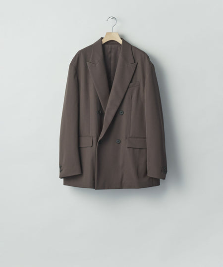 【ssstein】 DOUBLE BREASTED BLAZER - GREY KHAKI