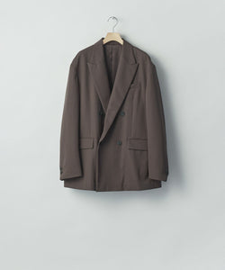 ssstein / シュタイン】DOUBLE BREASTED BLAZER - GREY KHAKI | 公式
