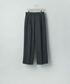 【ssstein】 LONG WIDE TROUSERS - BLACK