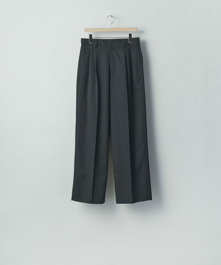 ssstein / シュタイン】LONG WIDE TROUSERS - BLACK | 公式通販サイト