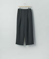【ssstein】 EASY WIDE TROUSERS - BLACK