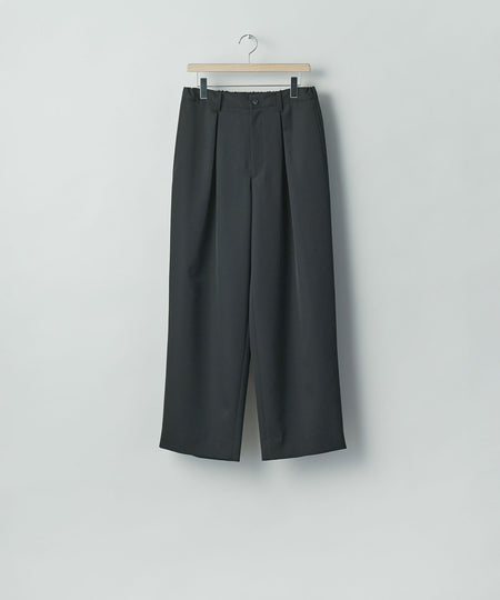 【ssstein】 EASY WIDE TROUSERS - BLACK