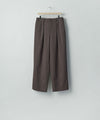 【ssstein】 EASY WIDE TROUSERS - GREY KHAKI
