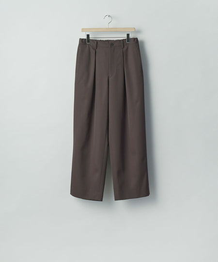 【ssstein】 EASY WIDE TROUSERS - GREY KHAKI