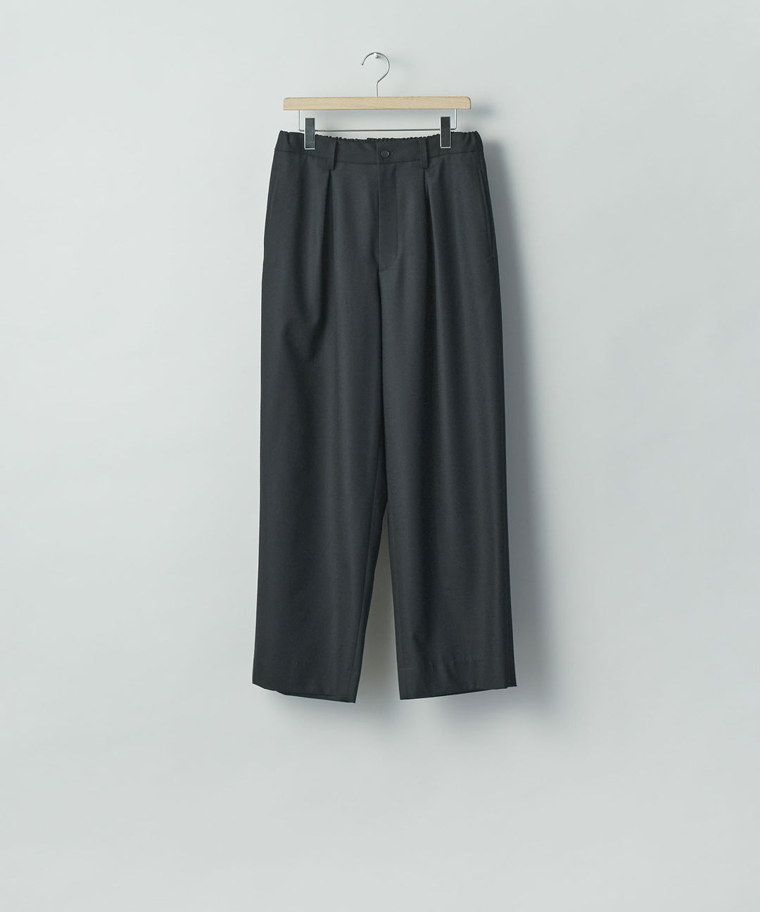 ssstein(シュタイン)のWOOL FLANNEL EASY WIDE TROUSERS - BLACKの公式通販サイトsession福岡セレクトショップ