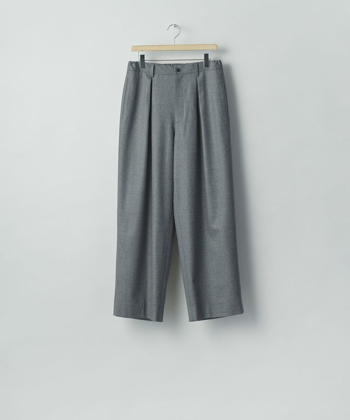 ssstein(シュタイン)のWOOL FLANNEL EASY WIDE TROUSERS - GREYの公式通販サイトsession福岡セレクトショップ