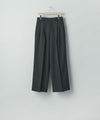 【ssstein】 EASY LONG WIDE TROUSERS - BLACK