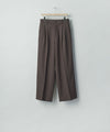 【ssstein】 EASY LONG WIDE TROUSERS - GREY KHAKI