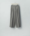 【ssstein】 EXTRA FINE WOOL EASY LONG WIDE TROUSERS - GREIGE
