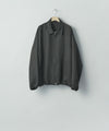 【ssstein】 SILK LINEN TWILL LIGHT ZIP JACKET - BLACK