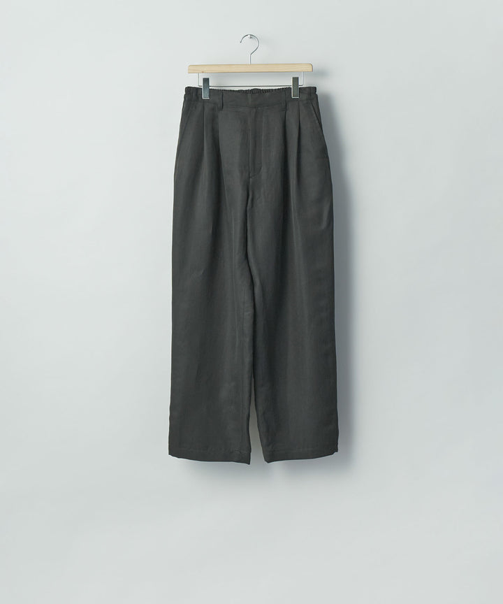 ssstein(シュタイン)のSILK LINEN TWILL WIDE EASY TROUSERS - BLACKの公式通販サイトsession福岡セレクトショップ