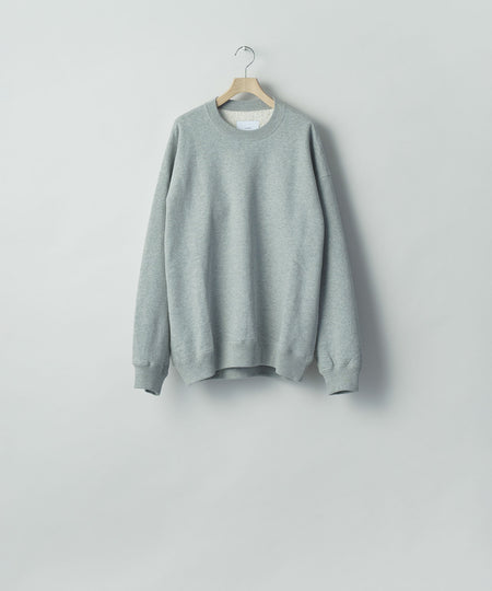 【ssstein】 LOOPWHEEL COTTON SWEAT LS - GREY