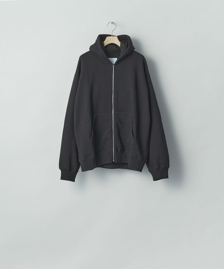 ssstein(シュタイン)のLOOPWHEEL COTTON SWEAT ZIP HOODY - BLACKの公式通販サイトsession福岡セレクトショップ