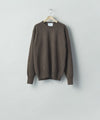 【ssstein】EXTRA FINE WOOL KNIT CREW NECK LS - MOCHA
