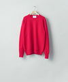 【ssstein】EXTRA FINE WOOL KNIT CREW NECK LS - RED