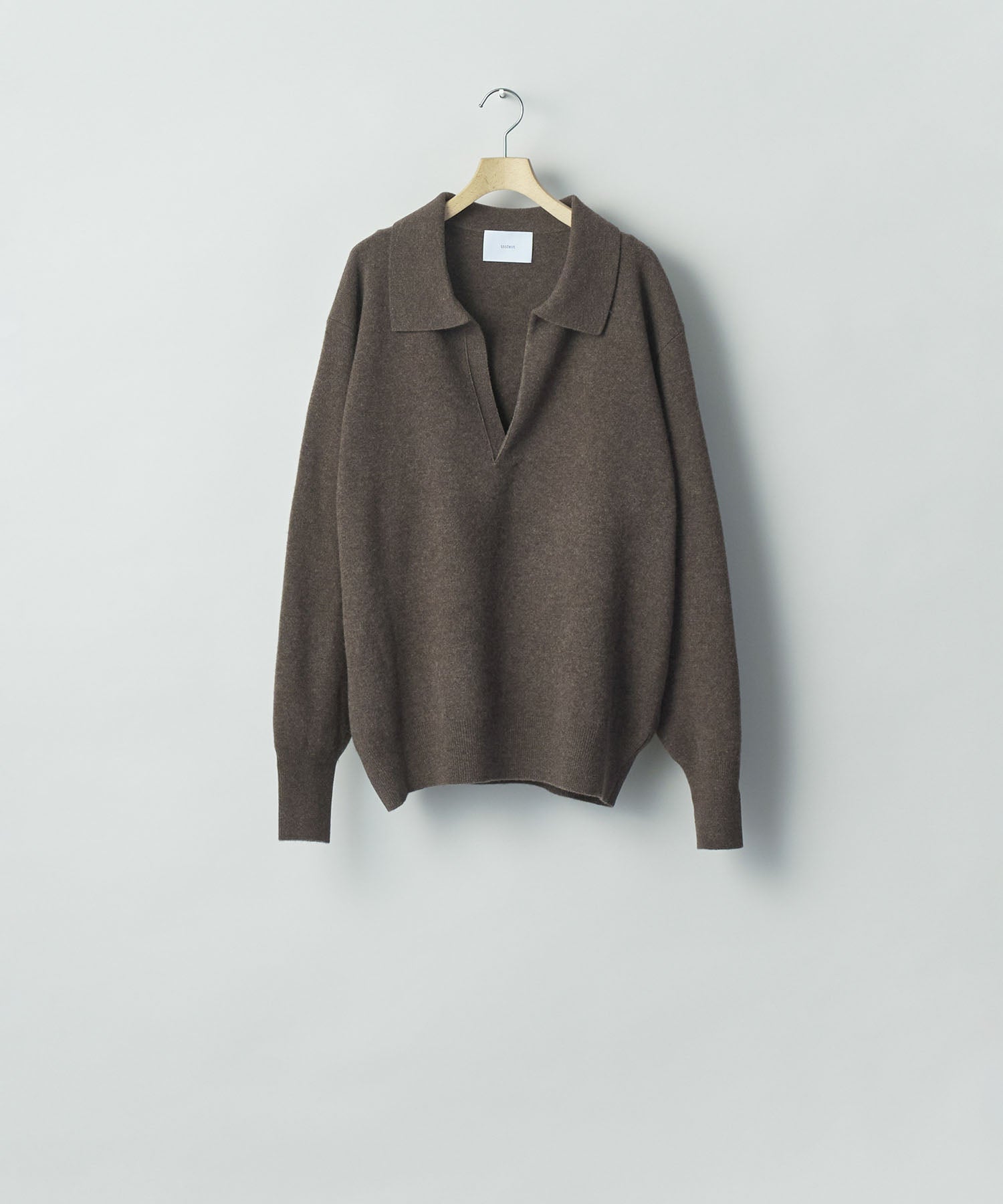 ssstein / シュタイン】EXTRA FINE WOOL KNIT SKIPPER - MOCHA | 公式