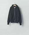 【ssstein】 SUPER FINE WOOL MILLED KNIT HOOD JACKET - BLACK