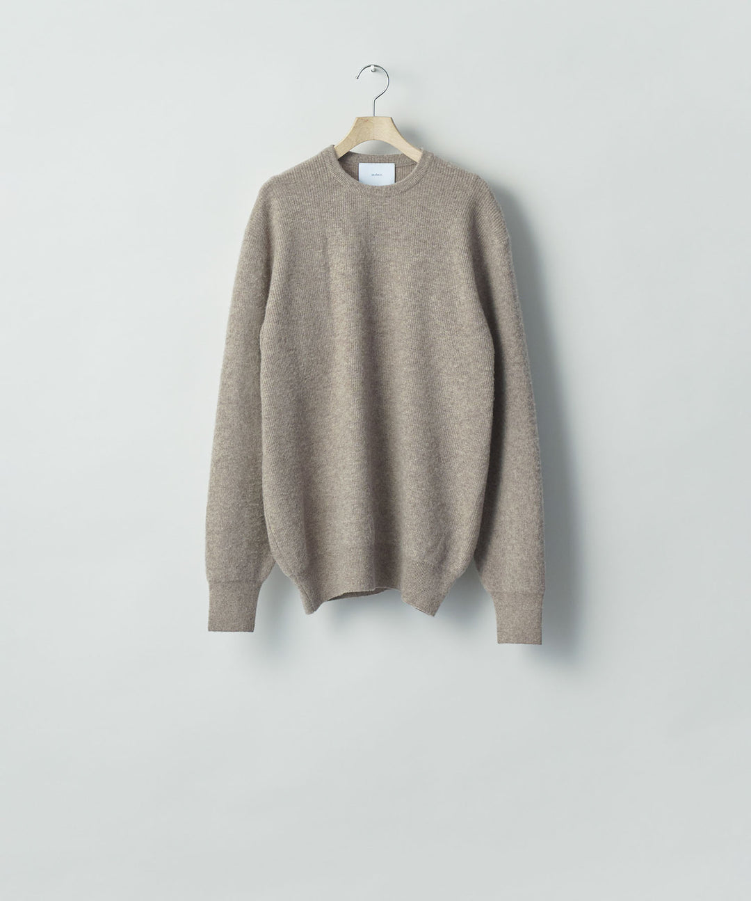 ssstein(シュタイン)のSUPER FINE WOOL MILLED KNIT CREW NECK LS - BEIGEの公式通販サイトsession福岡セレクトショップ