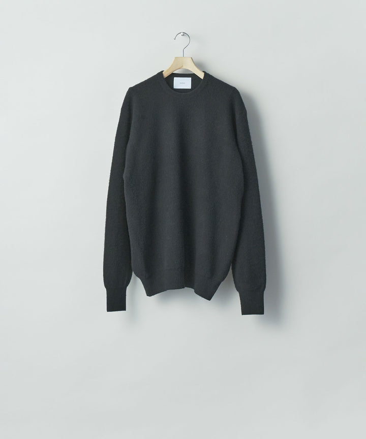 ssstein(シュタイン)のSUPER FINE WOOL MILLED KNIT CREW NECK LS - BLACKの公式通販サイトsession福岡セレクトショップ