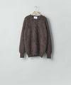 【ssstein】  KID MOHAIR KNIT CREW NECK LS - DARK BROWN