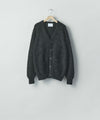 【ssstein】  KID MOHAIR KNIT V NECK CARDIGAN - BLACK