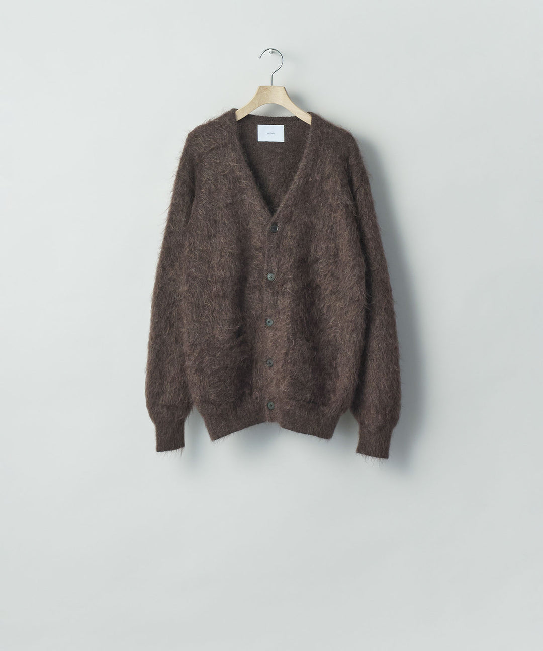 ssstein(シュタイン)の KID MOHAIR KNIT V NECK CARDIGAN - DARK BROWNの公式通販サイトsession福岡セレクトショップ