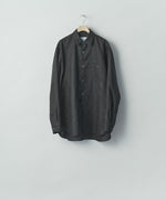 画像をギャラリービューアに読み込む, ssstein(シュタイン)の LIGHT LINEN OVERSIZED LS SHIRT - BLACKの公式通販サイトsession福岡セレクトショップ
