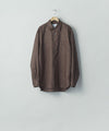 【ssstein】 LIGHT LINEN OVERSIZED LS SHIRT - BROWN