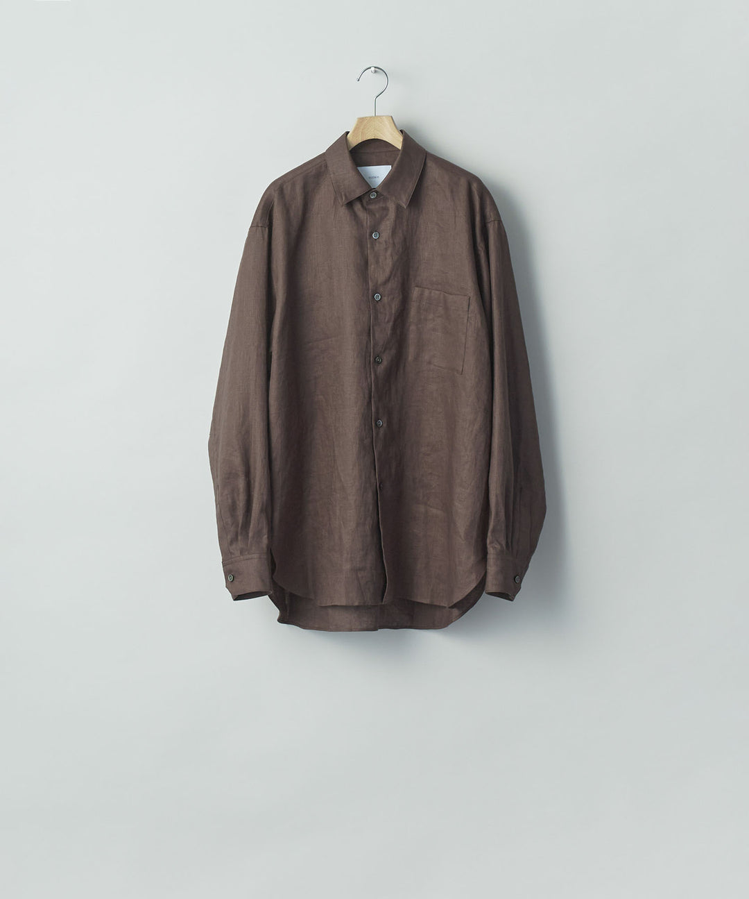 ssstein(シュタイン)の LIGHT LINEN OVERSIZED LS SHIRT - BROWNの公式通販サイトsession福岡セレクトショップ