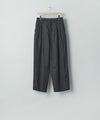 【ssstein】 LIGHT LINEN WIDE EASY TROUSERS - BLACK