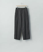 画像をギャラリービューアに読み込む, ssstein(シュタイン)のLIGHT LINEN WIDE EASY TROUSERS - BLACKの公式通販サイトsession福岡セレクトショップ
