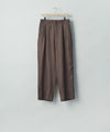 【ssstein】 LIGHT LINEN WIDE EASY TROUSERS - BROWN