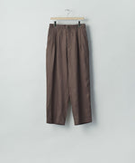 画像をギャラリービューアに読み込む, ssstein(シュタイン)のLIGHT LINEN WIDE EASY TROUSERS - BROWNの公式通販サイトsession福岡セレクトショップ
