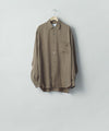 【ssstein】 CUPRO FIBRIL OVERSIZED LS SHIRT - KHAKI